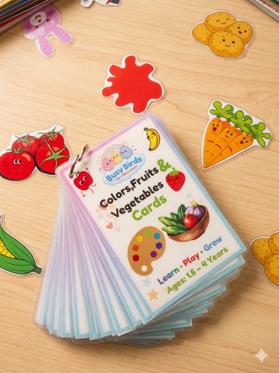 Busy Birds Bundle Flash Cards(Educational+Arabic letters+English letters)