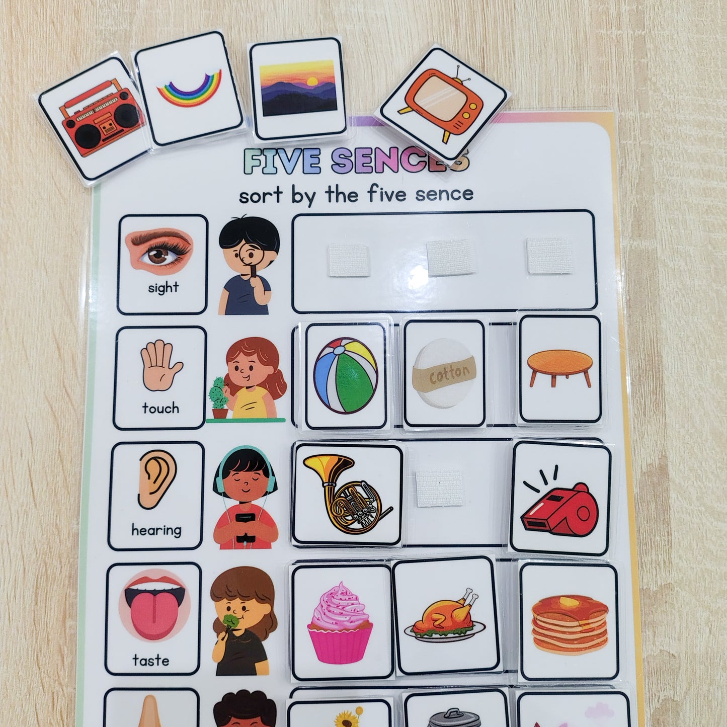 👀 Five Senses Learning Mat