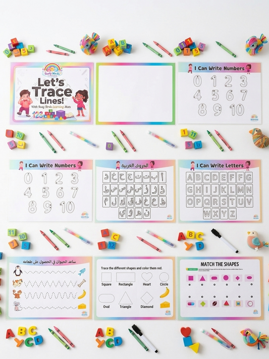 Learning Mats – بطاقات تعليمية قابلة لإعادة الاستخدام