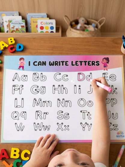 Learning Mats – بطاقات تعليمية قابلة لإعادة الاستخدام

ساعدي طفلك يتعلم بطريقة ممتعة وعملية مع باكدج Learning Mats المصممة لتنمية مهاراته الأساسية.

محتويات الباكدج:

- شيت الحروف العربية.
- شيت الحروف الإنجليزية.
- شيت الأرقام.
- شيت الأشكال الهندسية.

ا